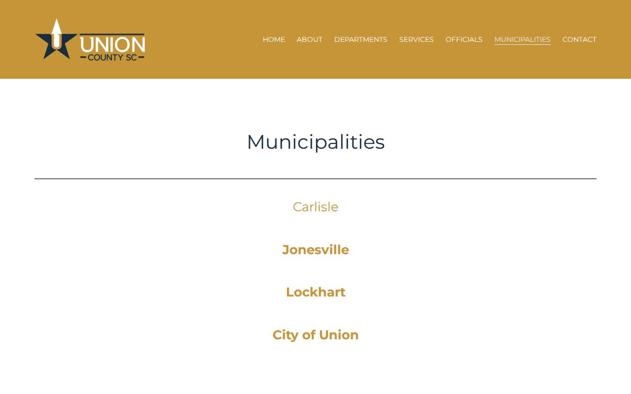 Union County warrant records by the four incorporated places listed by the county