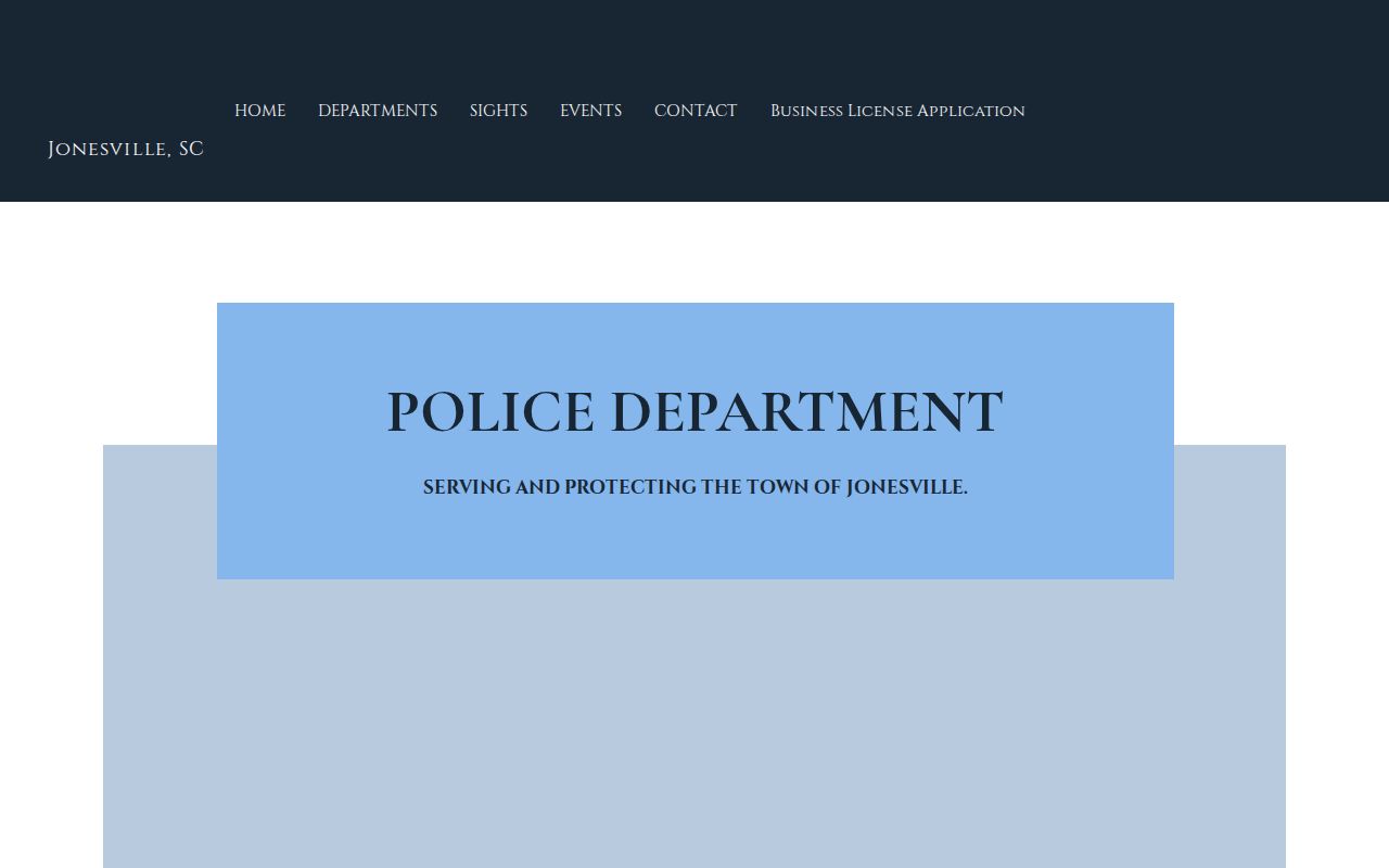 Jonesville warrants, local police contact page